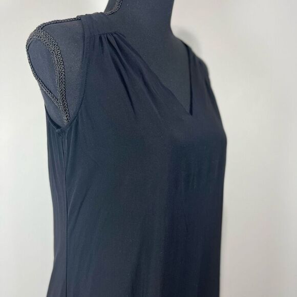 Old Navy Sleeveless V-Neck Keyhole Back Mini Dress Women’s Size Small Black - Picture 3 of 10